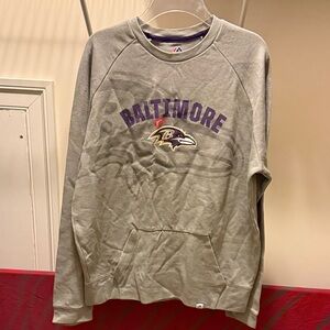 Majestic Gray and Purple Sweatshirt